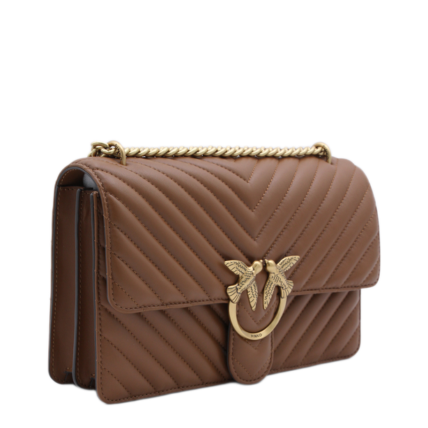 Love Bag Medium Sheepskin Shoulder Bag - Brown