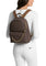 Michael Kors Slater Medium Signature Logo Backpack - Brown