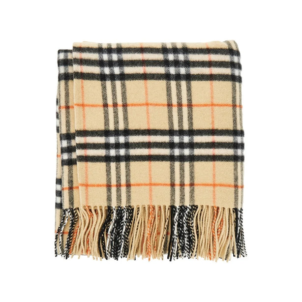 BURBERRY Check wool and cashmere cape