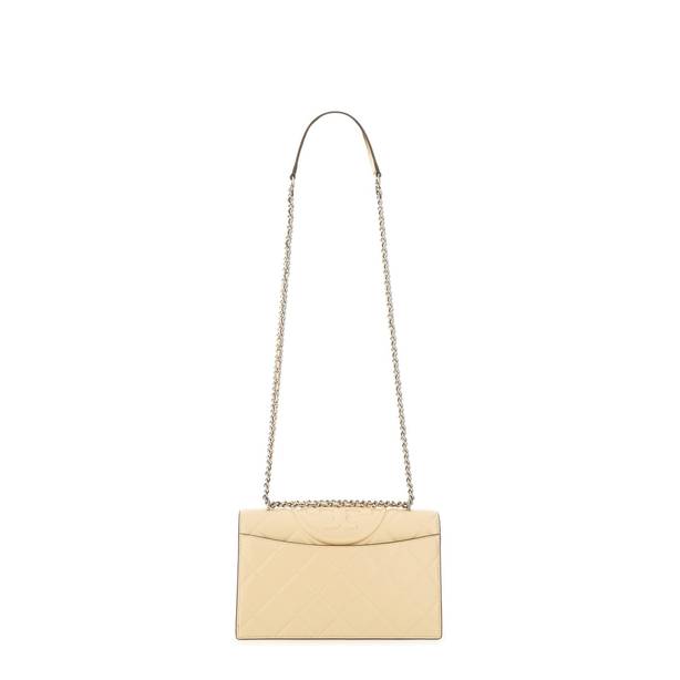Fleming Calfskin Shoulder Bag - Cream
