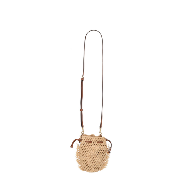 Mini Raffia Crossbody - Pecan