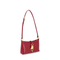 Lock Calfskin Shoulder Bag - Red