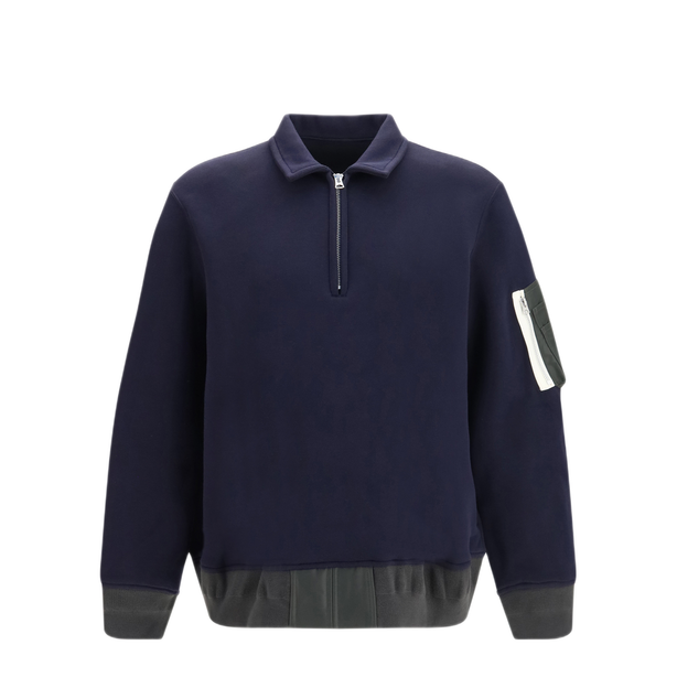 Terry Cloth Zip Polo