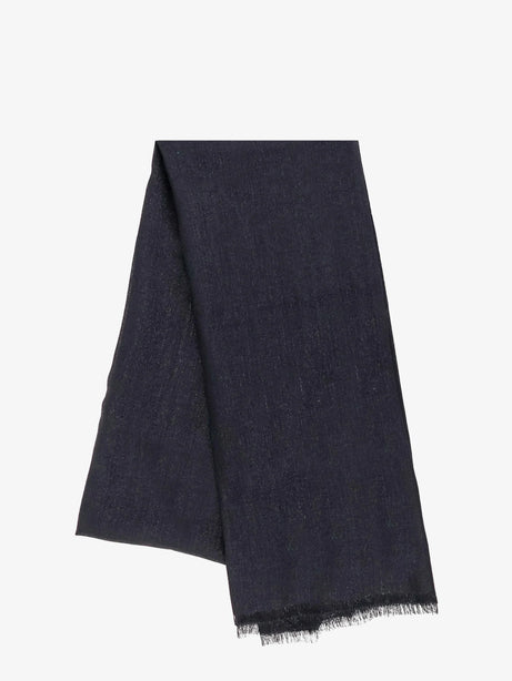 Brunello Cucinelli Sparkling cashmere and silk scarf - Nero