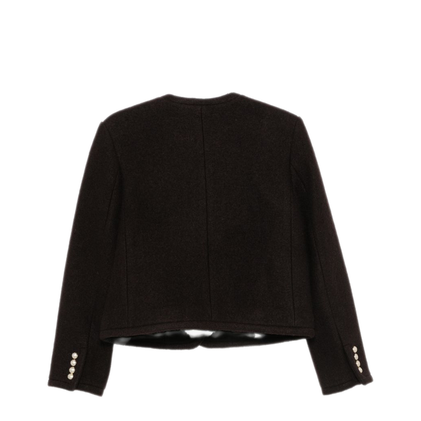 Brown Wool Felted Jacket