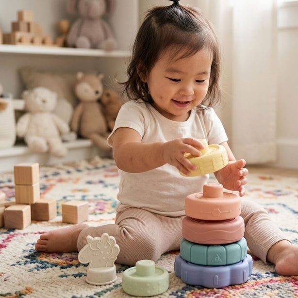 Maya & Friends Bio Silicone Soft Unicorn Stacker