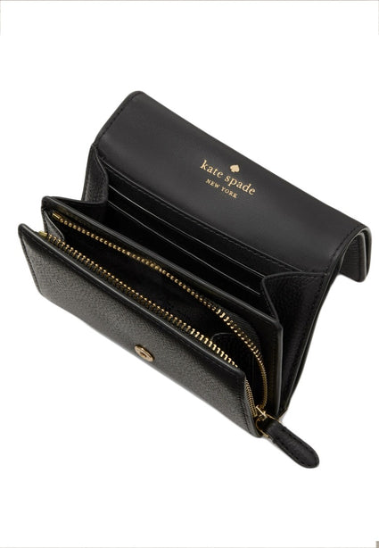 Kate Spade Kayla Small L-Zip Wallet - Black