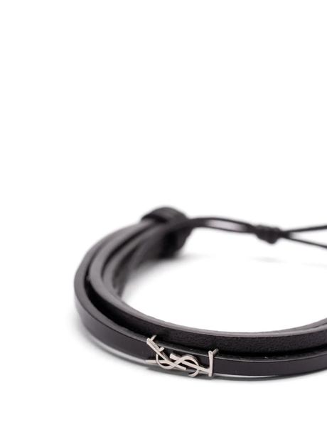 Saint Laurent Multi-Strand Bracelet in Leather
