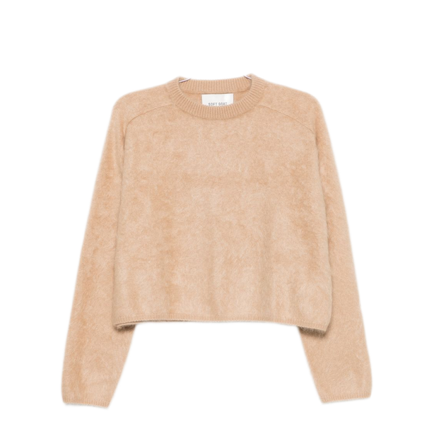 Soft Goat Beige Crewneck Sweater