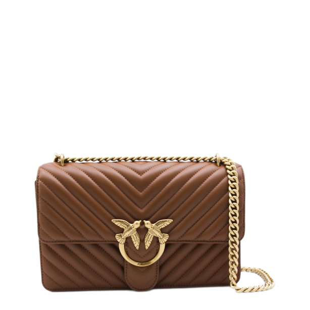 Love Bag Medium Sheepskin Shoulder Bag - Brown
