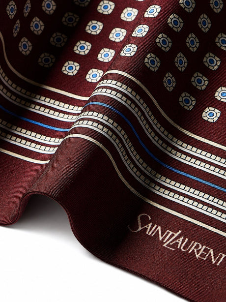Saint Laurent Lavalliere Motifs Fl Scarf