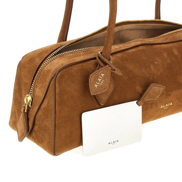 ALAIA Nubuck leather medium 'Le Teckel' bag