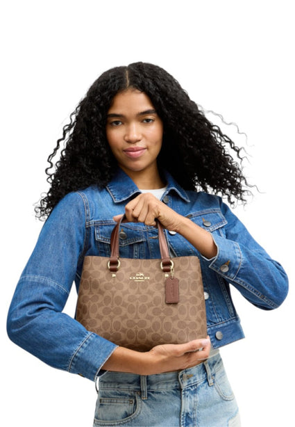 Coach Station Carryall Bag In Signature Canvas - Tan/Brown