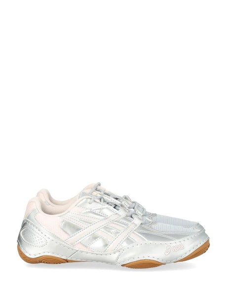 Asics Hypersync Sneakers In Mesh And Leather - Silver