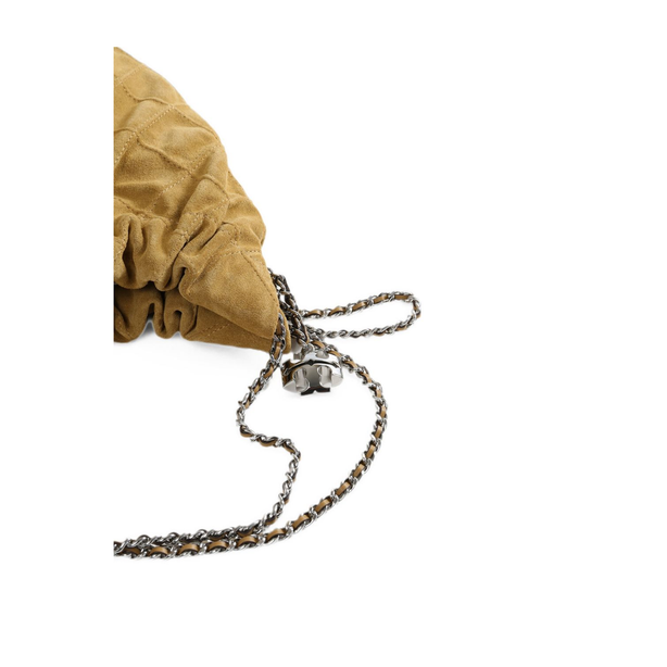 Fleming Mini Suede Hobo Bag - Chicory Brown