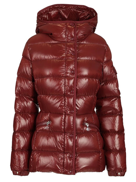 Moncler Barante Short Down Jacket With Hood - Bordeaux