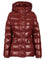 Moncler Barante Short Down Jacket With Hood - Bordeaux