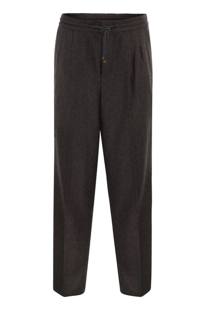 Tailored Jogger Trousers in Virgin Wool