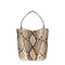 Small Spin Tote Bag In Python-Effect Leather