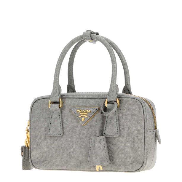 Galleria Mini Saffiano Lux Leather Handbag - Powder Blue
