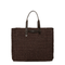 Raffia Crochet Shopper - Brown
