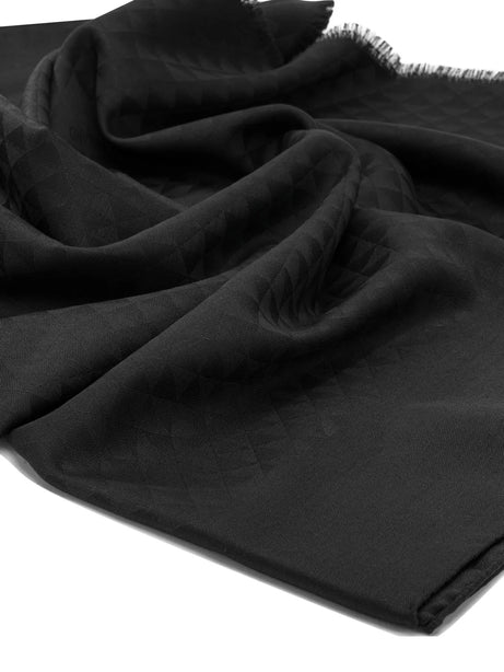 Prada Classic wool and silk scarf - Black