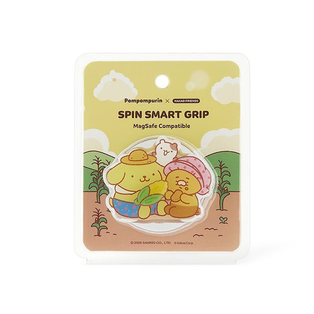 [POMPOMPURIN X KAKAO FRIENDS] Kakao Friends MagSafe Compatible Spin Smart Tok - Choonsik (International Shipping)