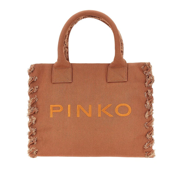 PINKO Canvas medium 'Beach' shopping bag
