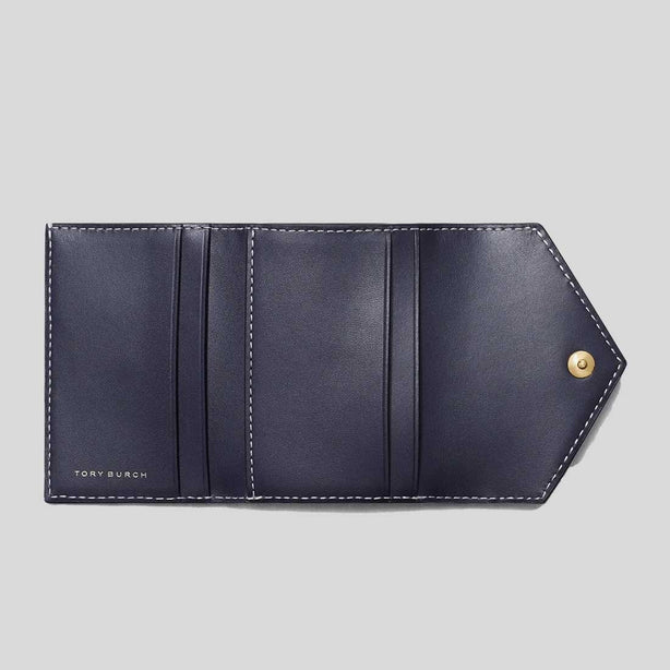 TORY BURCH T Monogram Small Envelope Wallet Tory Navy RS-165029