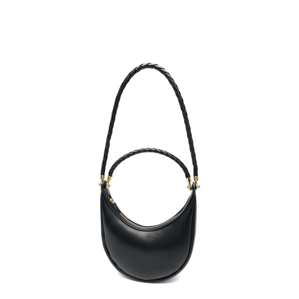 Hula Hoop Calfskin Handbag - Black