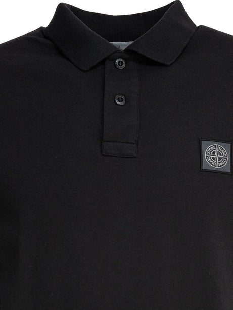 Stone Island Cotton jersey polo shirt - Black