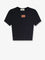 Fendi Cropped stretch cotton t-shirt - Black