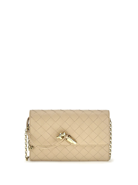 Bottega Veneta Andiamo Pouch on Chain - Shore-Muse Brass