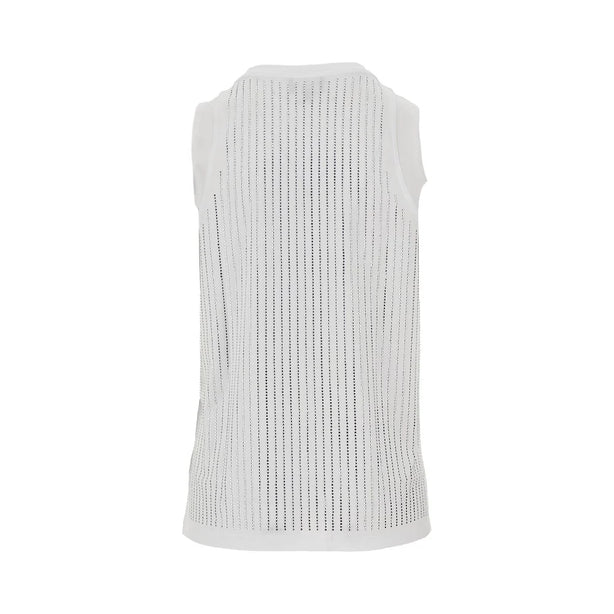 EMPORIO ARMANI Strass-embellished jersey top