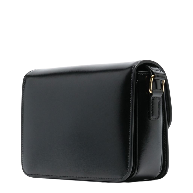 Triomphe Teen Calfskin Crossbody - Black