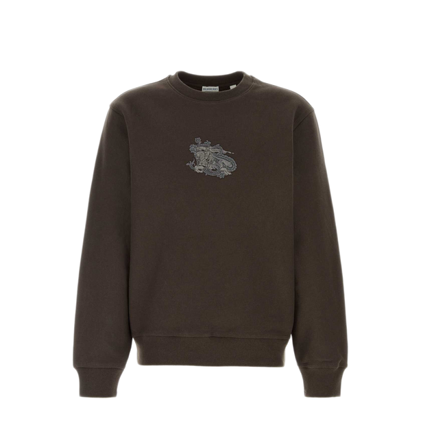 Brown Cotton Blend Sweatshirt