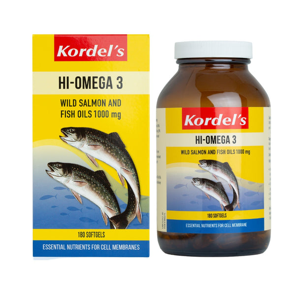 Kordel’s Hi- Omega 3 Wild Salmon and Fish Oils 1000 mg C180