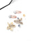 Raindew Kids Sparkle & Pom-Pom Woven Hair Snap Clip Set (Set of 4)