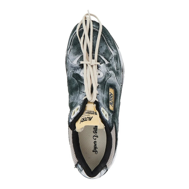 AUTRY Hyperway' suede leather and mesh sneakers