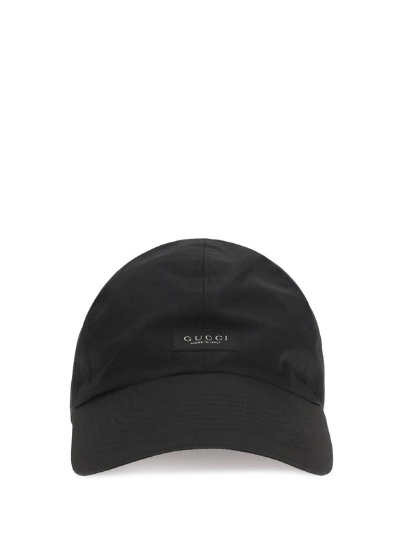 Gucci Logo Baseball Cap - Black Black/Black
