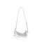 Banana Bag Leather Shoulder Bag - Silver
