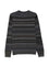 Grey Horizontal Stripe Pattern Sweater