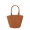 Leather Tote Bag With Charm