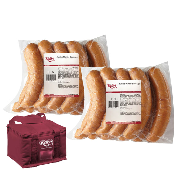 [Bundle of 2] Kelly’s Jumbo Hunter Sausage (1kg x2) Frozen