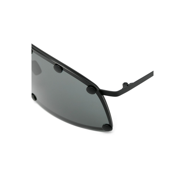 Black Metal Oversized Sunglasses