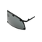 Black Metal Oversized Sunglasses