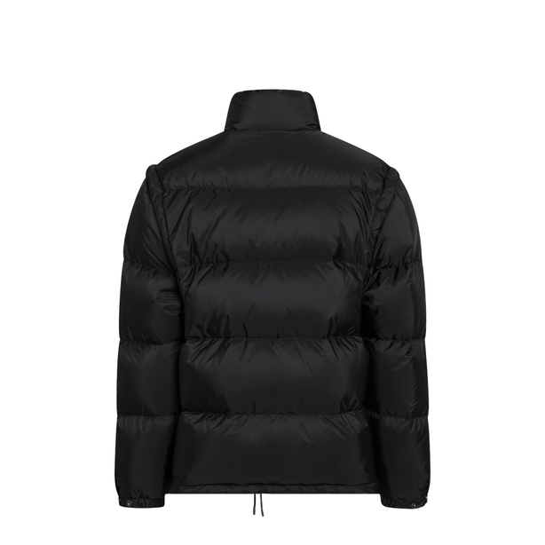 Black Convertible Re-Nylon Down Jacket