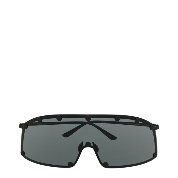 Black Metal Oversized Sunglasses