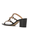 Rockstud Calfskin Leather Slide Sandal 60 Mm