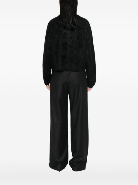 Black Crewneck Cashmere Sweater